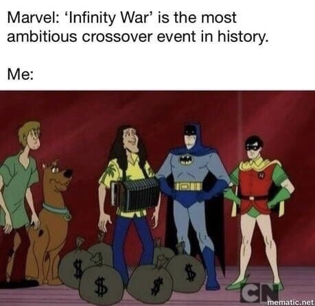 weird super hero crossover - Marvel 'Infinity War' is the most ambitious crossover event in history. Me Cn mematic.net