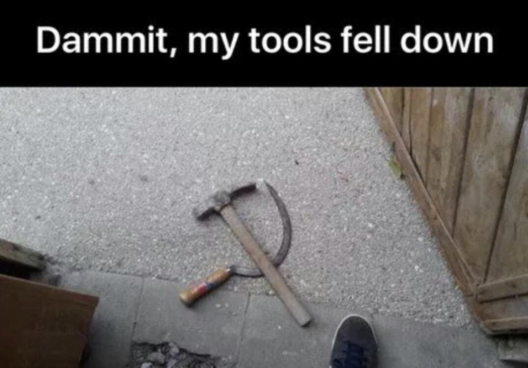 dammit my tools fell down - Dammit, my tools fell down