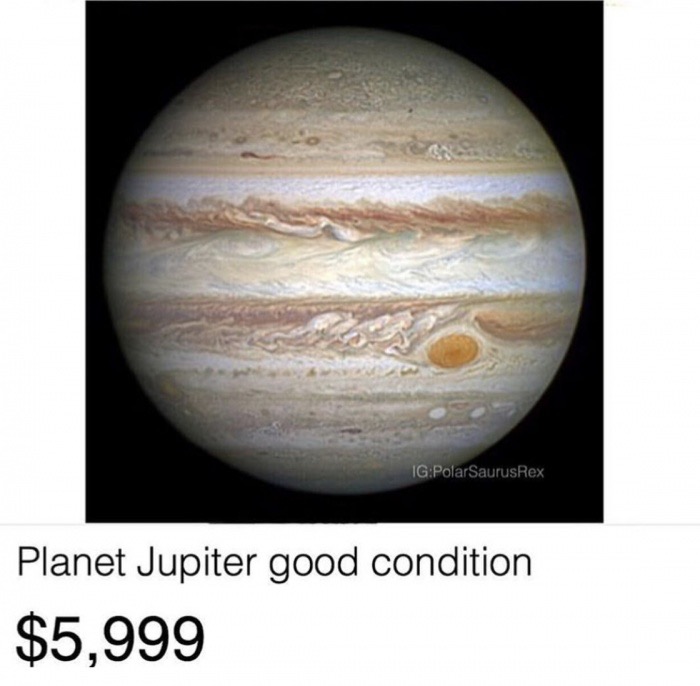 jupiter's big red spot - IgPolarSaurus Rex Planet Jupiter good condition $5,999