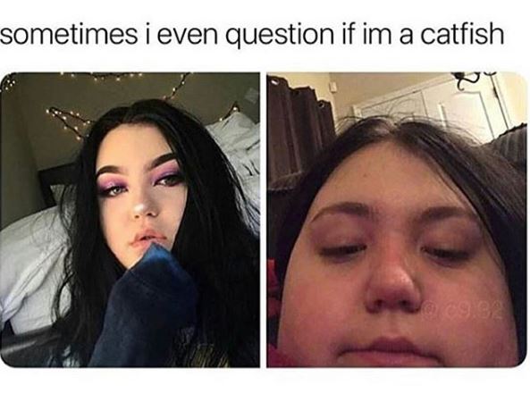 memes - catfish funny quotes - sometimes i even question if im a catfish