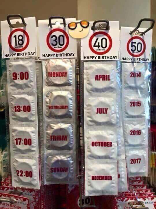 condoms for different ages - Happy Birthday Happy Birthday Happy Birthday Happy Birthday Monday 2014 2015 Ju 2016 Friday Sunday December Party Badge Dinge