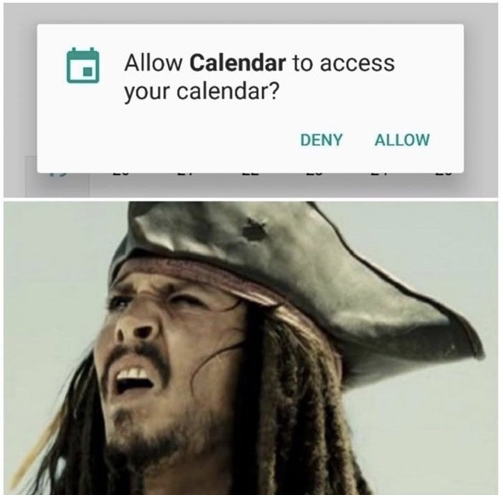 memes - most funny memes - Allow Calendar to access your calendar? Deny Allow