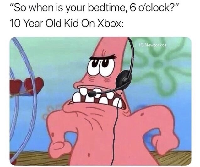 sunday meme about angry kids playing XBox