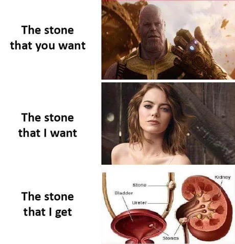 sunday meme about different stones