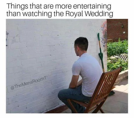 memes - watching paint dry - Things that are more entertaining than watching the Royal Wedding @ The MensRoom