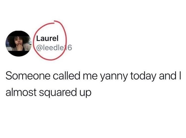 memes - you re so mature for your age meme - Laurel Someone called me yanny today and I almost squared up