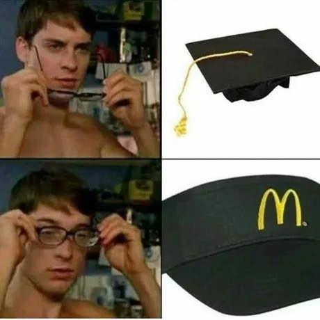 memes - graduation mcdonalds meme