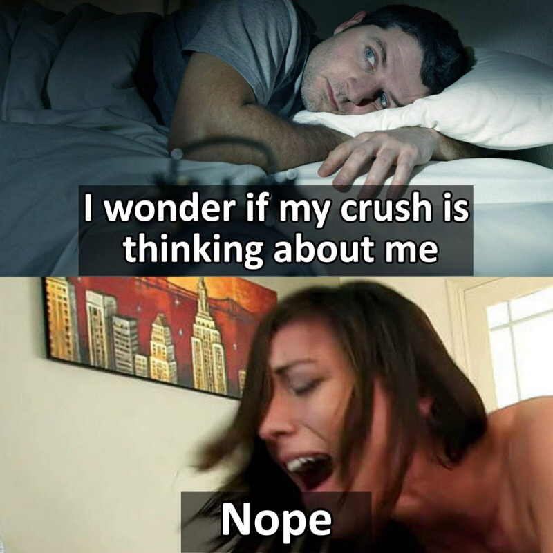 funny Monday meme about your crush being busy with someone else