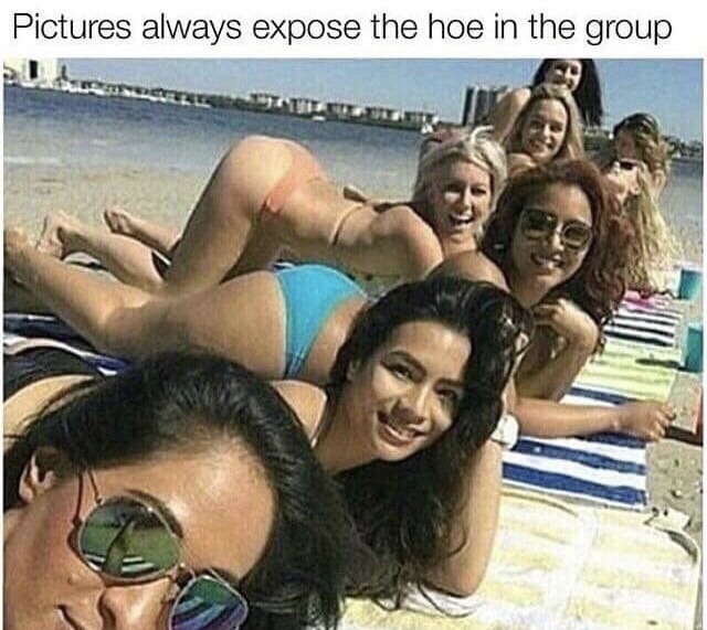 Monday meme about posing in groups