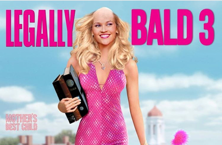 legally blonde changed to legally bald