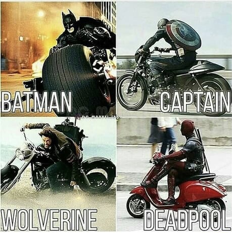 deadpool wolverine meme - Batman Captain Wolverine Deadpool