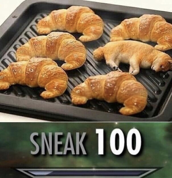 croissant meme - Sneak 100