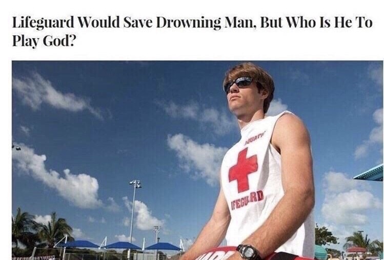 lifeguard would save drowning man - Lifeguard Would Save Drowning Man, But Who Is He To Play God? Fegurd
