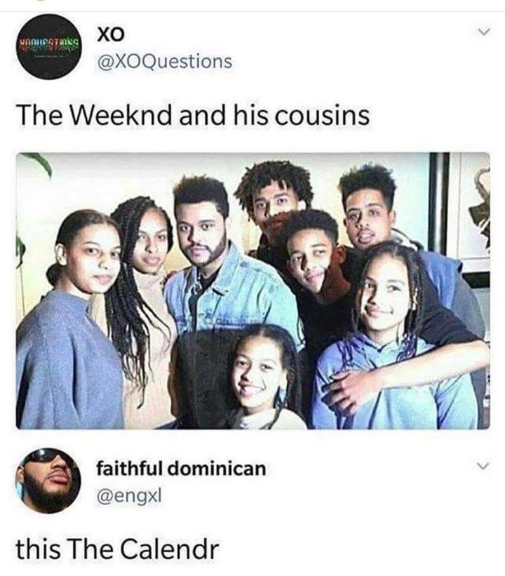 weeknd cousins - Umiestus Xo The Weeknd and his cousins faithful dominican this The Calendr