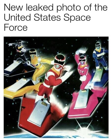 power rangers in space movie - New leaked photo of the United States Space Force