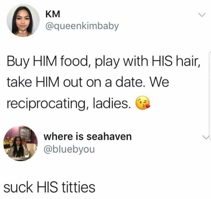 suck his titties meme - Km Buy Him food, play with His hair, take Him out on a date. We reciprocating, ladies. Ca where is seahaven suck His titties