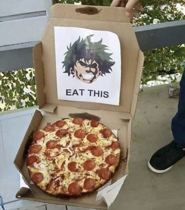 my hero academia pizza delivery - Eat This Eat This