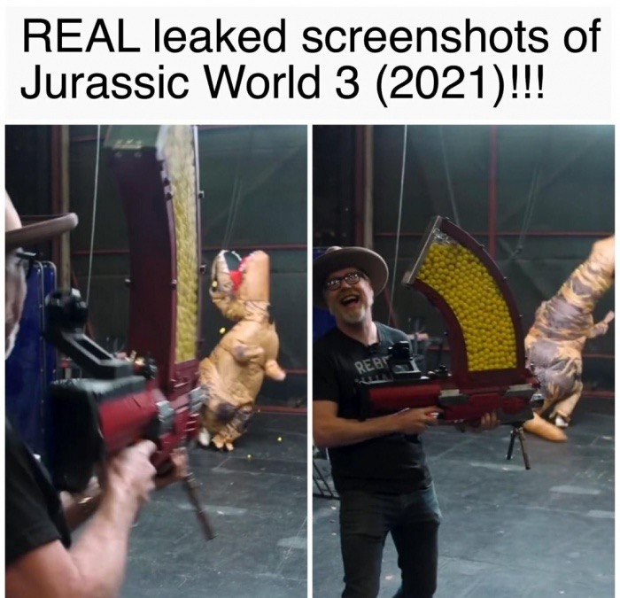 jurassic world 3 meme - Real leaked screenshots of Jurassic World 3 2021!!!