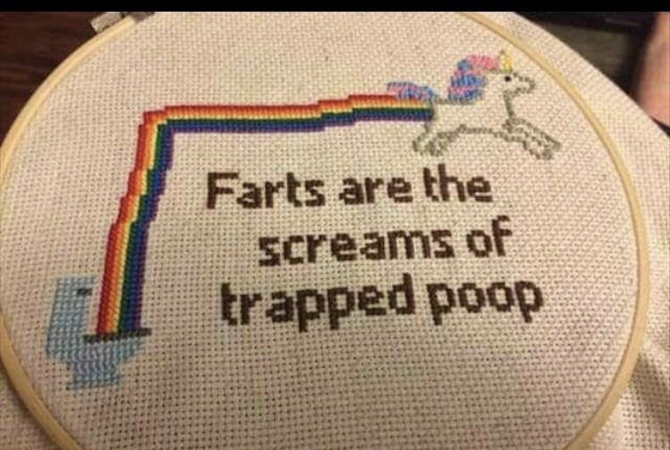 Humour - Farts are the screams of trapped poop