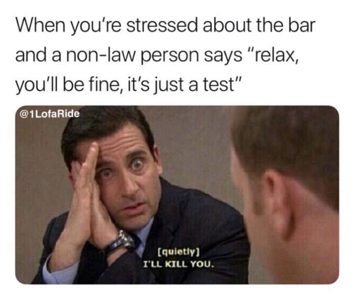 dank meme growing up with siblings memes - When you're stressed about the bar and a nonlaw person says "relax, you'll be fine, it's just a test" Lofa Ride quietly I'Ll Kill You.