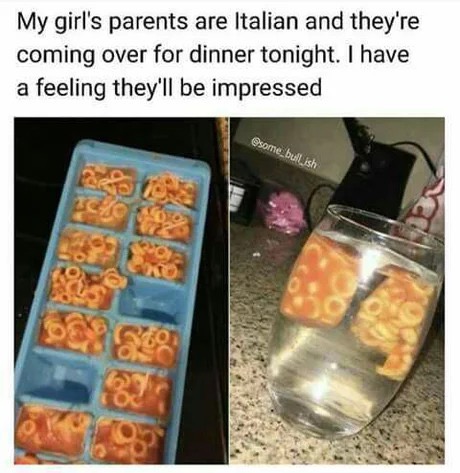 cursed images food - My girl's parents are Italian and they're coming over for dinner tonight. I have a feeling they'll be impressed some_bullish