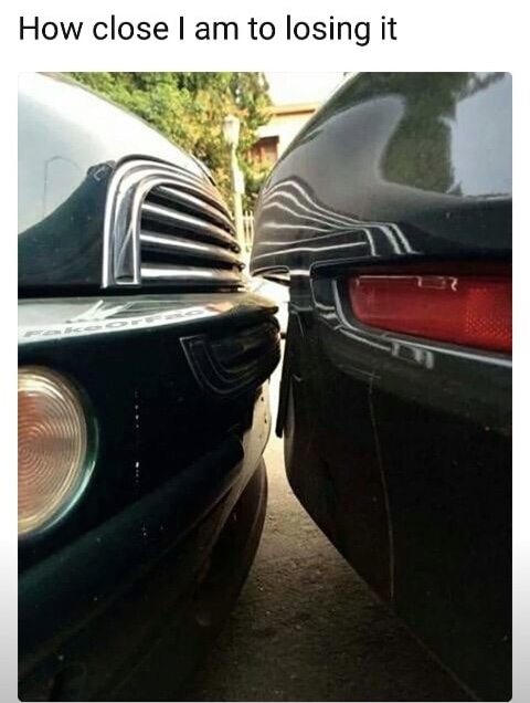 How close I am to losing it