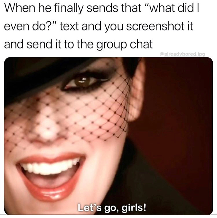twain man i feel like - When he finally sends that "what did | even do?" text and you screenshot it and send it to the group chat .jpg Let's go, girls!