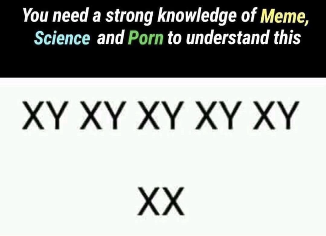 science meme - You need a strong knowledge of Meme, Science and Porn to understand this Xy Xy Xy Xy Xy Xx