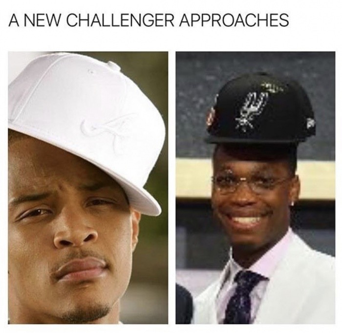 memes - spurs first round pick - A New Challenger Approaches