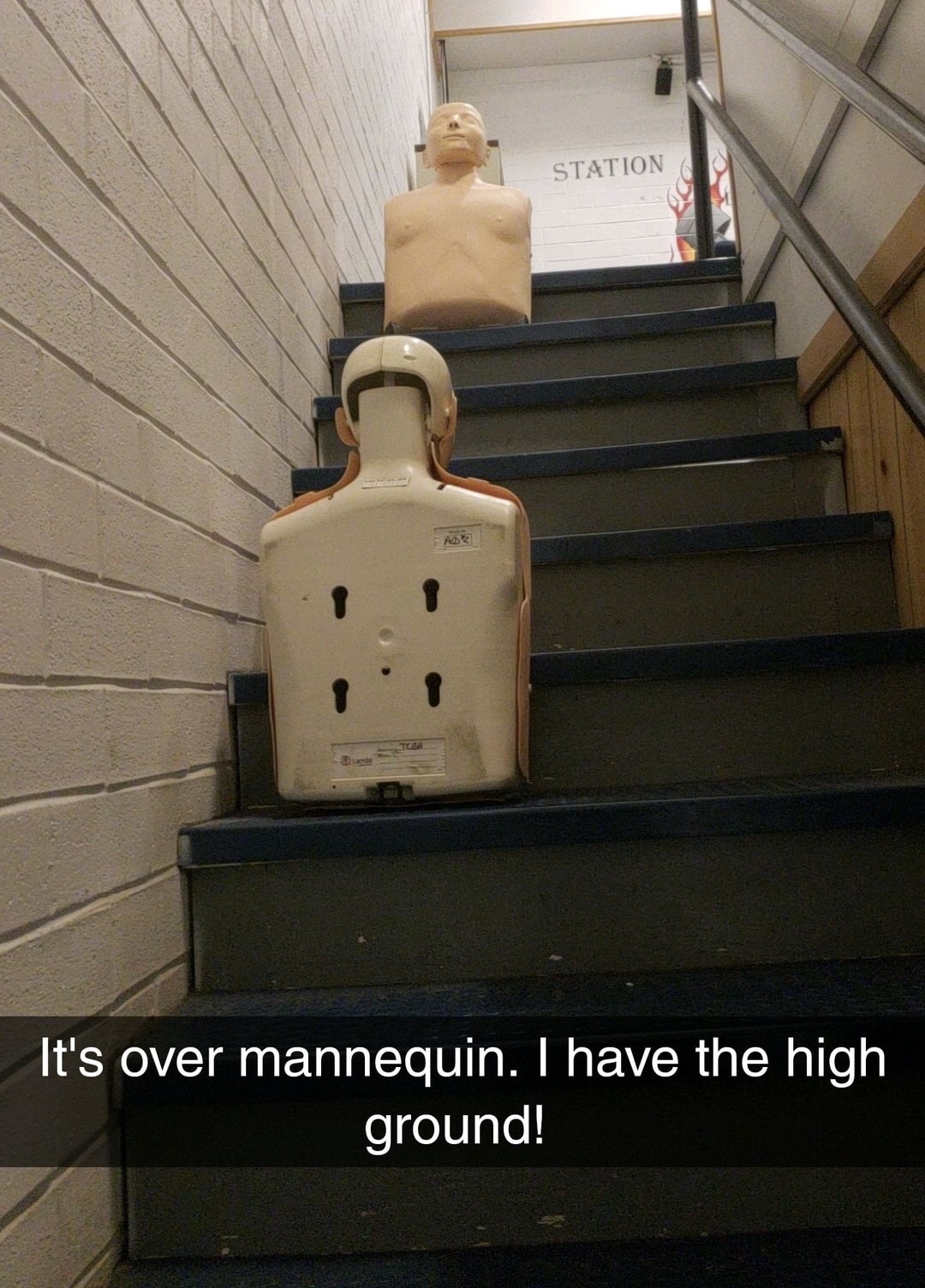 memes - lighting - Station It's over mannequin. I have the high ground!