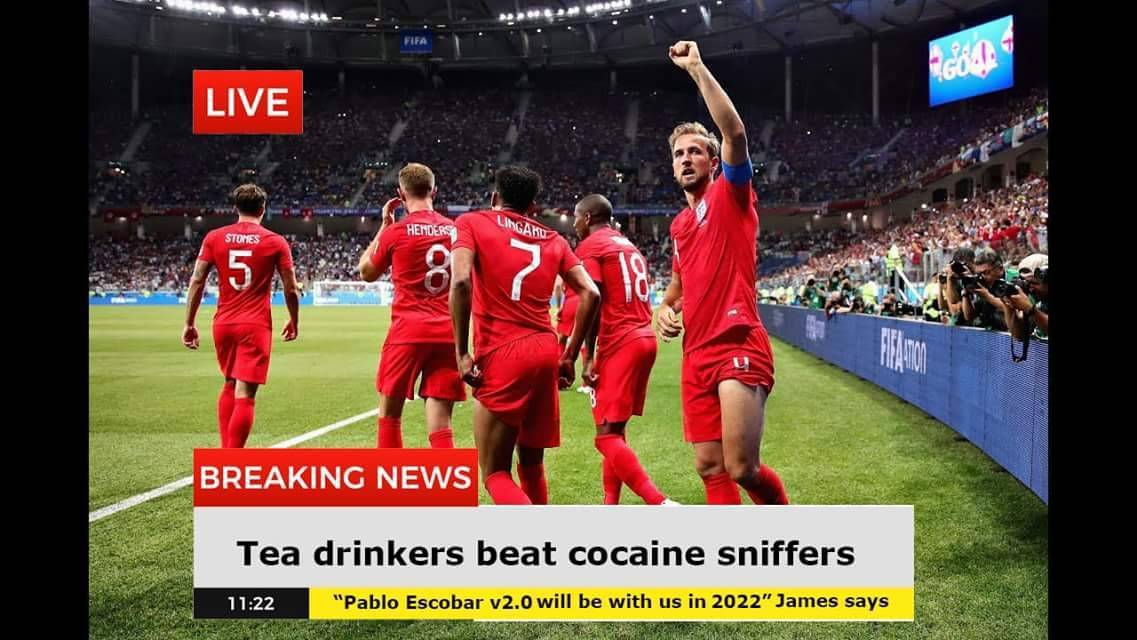 player - Live Ligaku Henders Stumes Breaking News Tea drinkers beat cocaine sniffers "Pablo Escobar v2.0 will be with us in 2022" James says