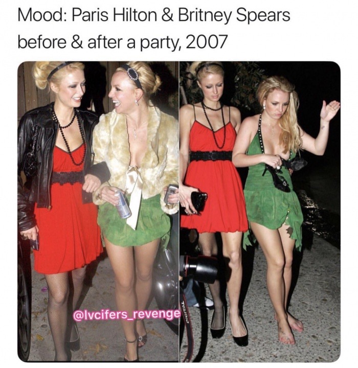 paris britney - Mood Paris Hilton & Britney Spears before & after a party, 2007 revenge