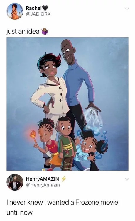 frozone family - Rachel just an ideal HenryAMAZIN 4 I never knew I wanted a Frozone movie until now