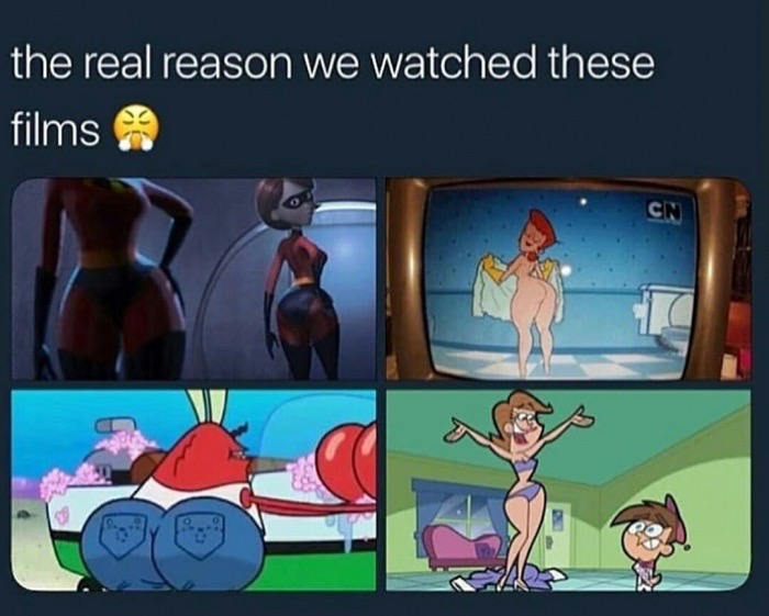 elastigirl ass - the real reason we watched these films