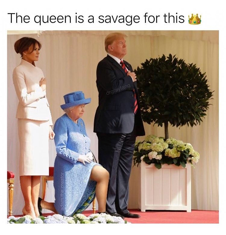 melania trump and the queen - The queen is a savage for this ada de create