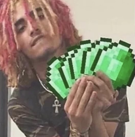 dank meme lil pump offering 8-but playing cards