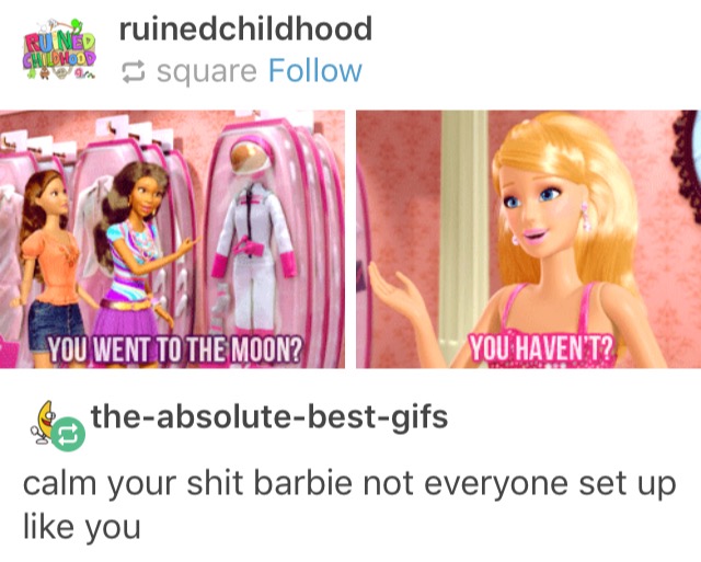 dank meme about privilaged white barbie