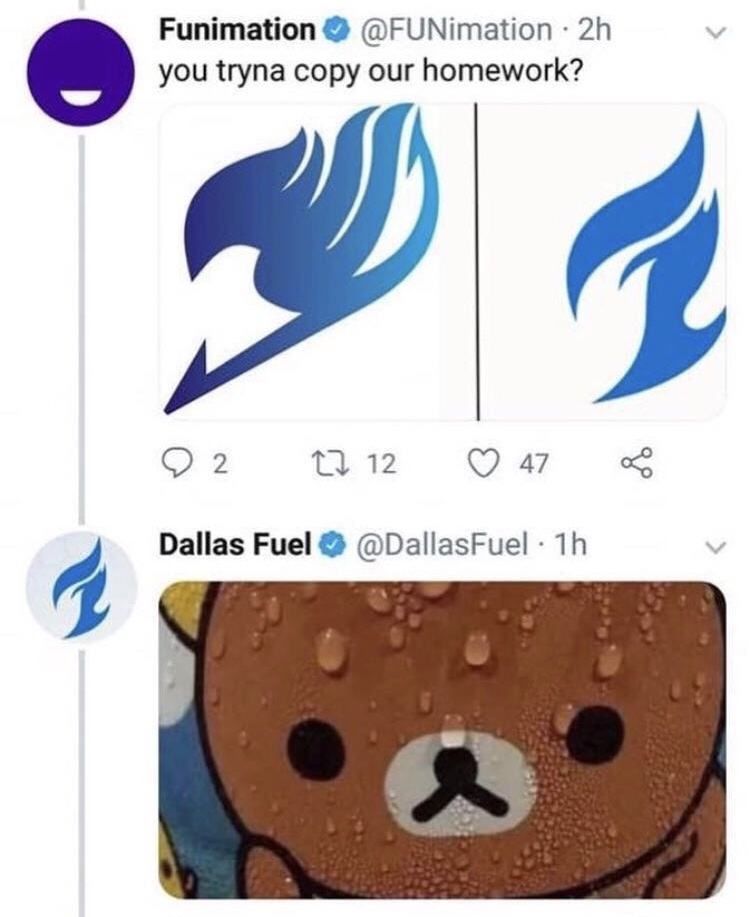 memes - always say the wrong thing - Funimation 2h you tryna copy our homework? 22 Cz 12 47 Dallas Fuel 1h
