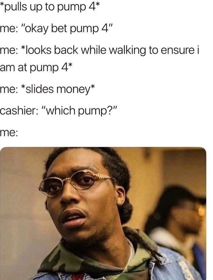 kevin hart twitter scandal - pulls up to pump 4 me "okay bet pump 4" me looks back while walking to ensure i am at pump 4 me slides money cashier "which pump?" me