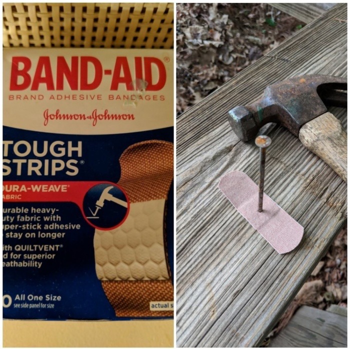 floor - BandAid Brand Adhesive Bandages Johnson Johnson Tough Strips UraWeave Abric urable heavy uty fabric with perstick adhesive stay on longer ith Quiltvent d for superior eathability All One Size see side panel for size actuals