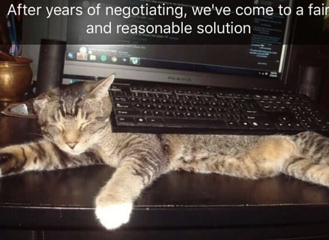 memes - photo caption - After years of negotiating, we've come to a fair and reasonable solution ce