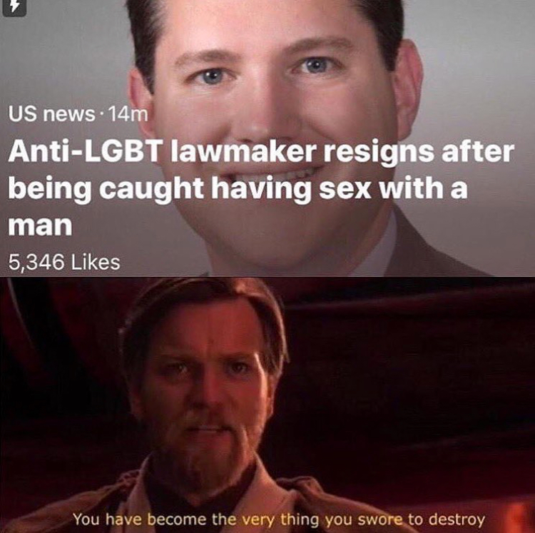 hurt itself in confusion meme - Us news 14m AntiLgbt lawmaker resigns after being caught having sex with a man 5,346 You have become the very thing you swore to destroy