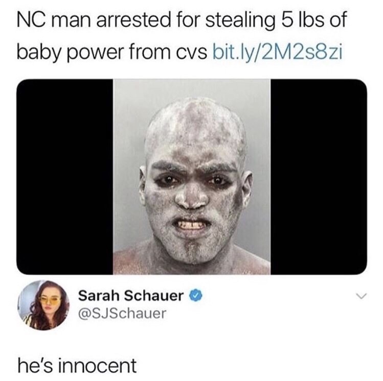 NC man stole baby powder