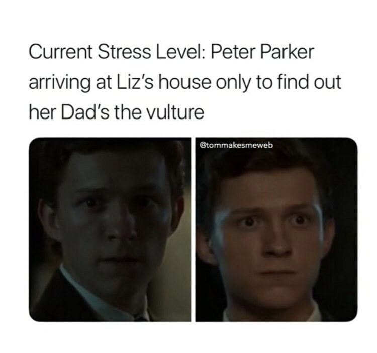 Peter Parker realizing Liz's dad is the Vulture