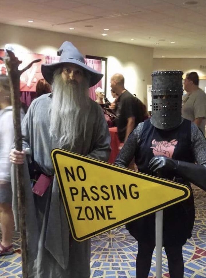 memes - dragon con - No Passing Zone Winin