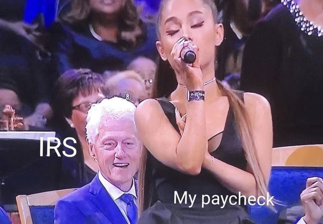 meme Bill Clinton - Trs My paycheck