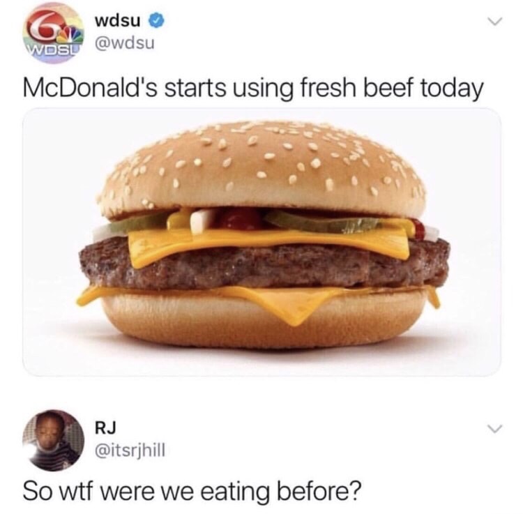 mcdonalds real burger