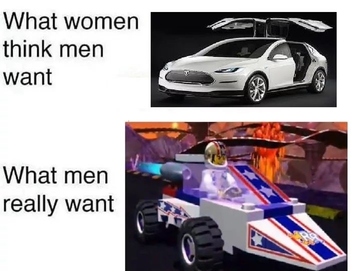 memes - vehicle door - What women think men want What men really want