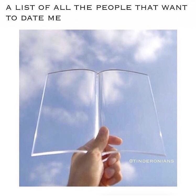 A List Of All The People That Want To Date Me