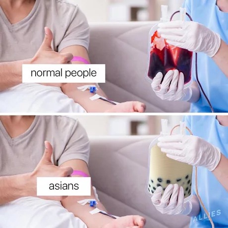 bubble tea 9gag - normal people asians Les